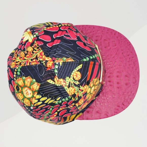 Cocor Sports Cap Los Angeles Cap Adjustable Hook and Loop Alligator/Floral - Picture 4 of 8